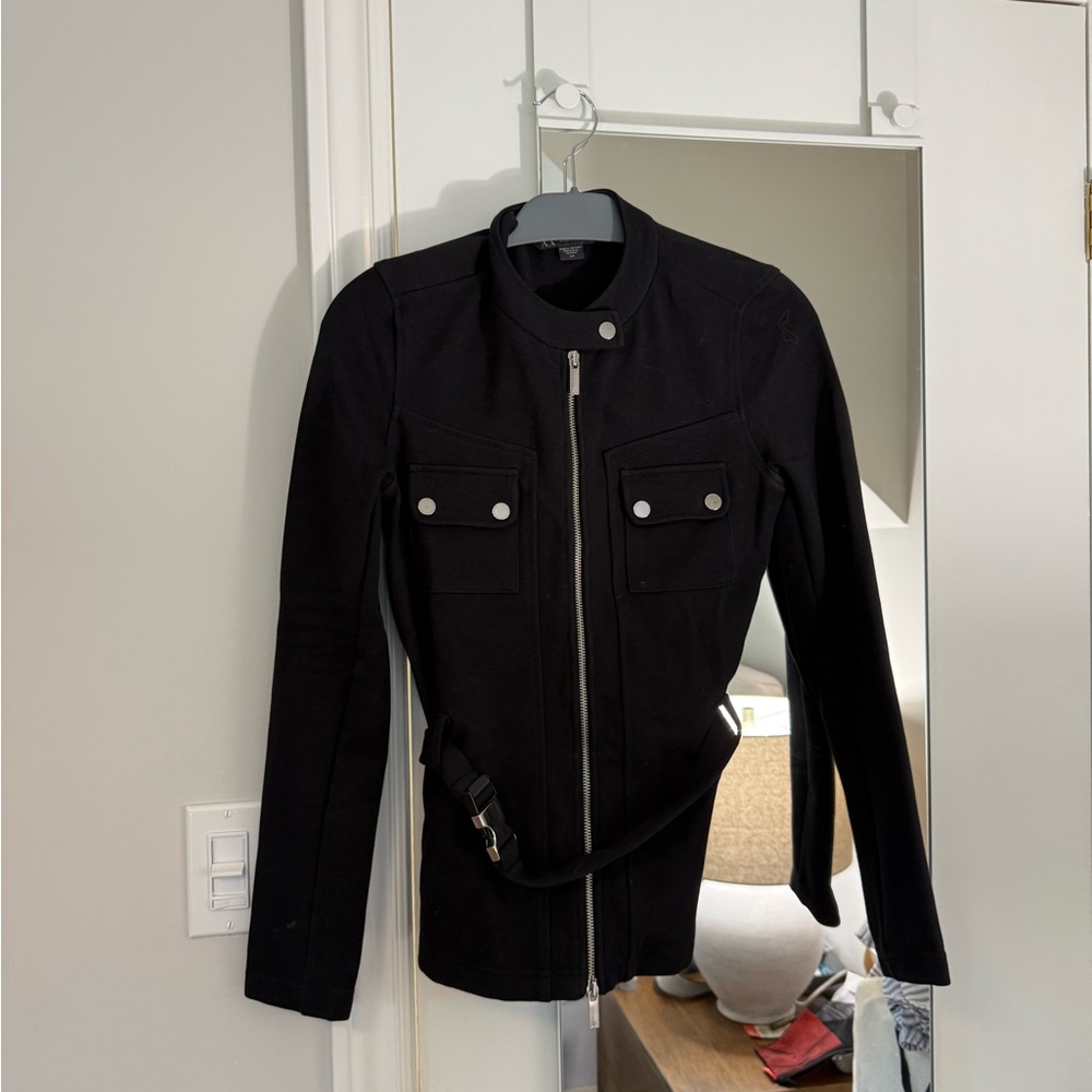 Armani Exchange Zip-Up Jacket with Pockets
